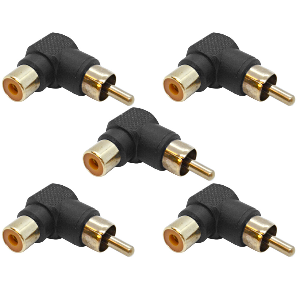 Connecteurs RCA Mâle à Mâle Plaqué Or - Lot De 6, VCE