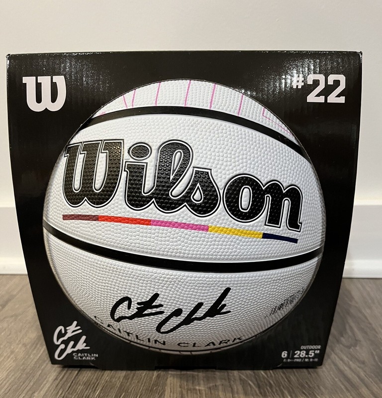 NIB Caitlin Clark Wilson Basketball Journey Series "Make Your Mark" Size 6 White