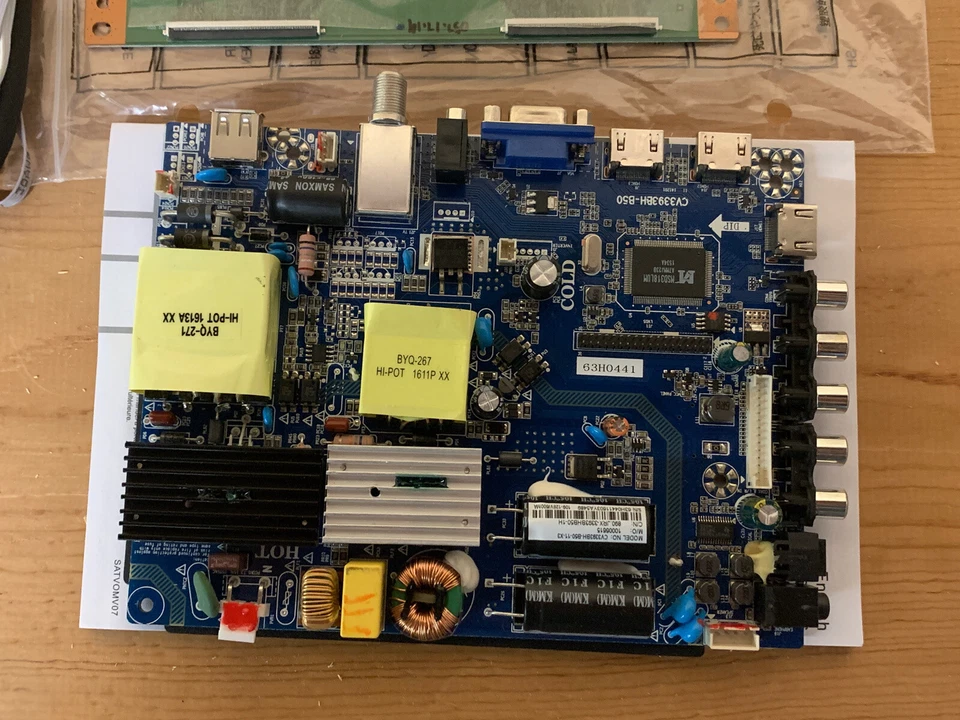 Kit completo de peças de reparo Sansui SLED5515W placa de TV LED  - Imagem 3 de 4