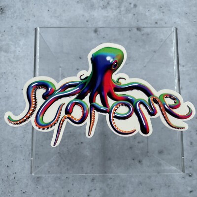 Supreme Octopus Sticker Decal 100% Authentic Accessories