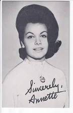 Annette Funicello Arcade Card  Billboard Vintage 1960's Era - Great Shape!