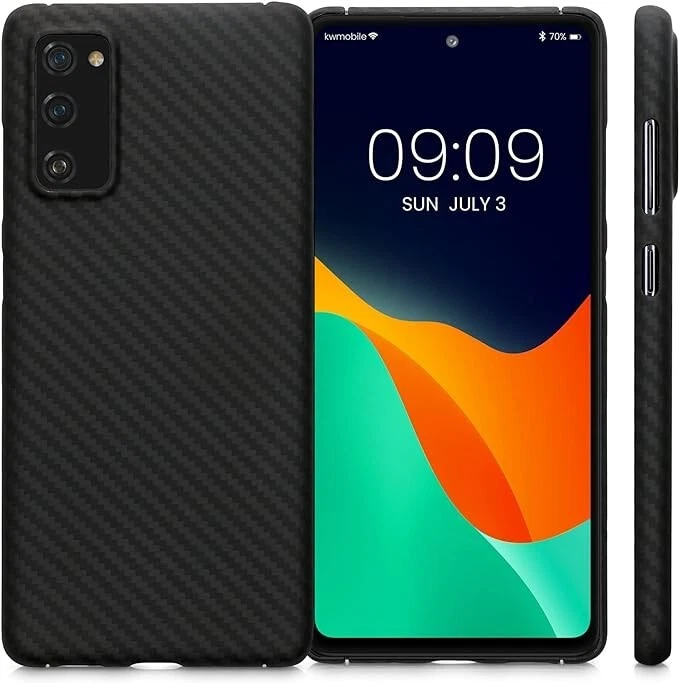 Funda de fibra de aramida calibri para Samsung Galaxy Note 20 negra mate Foto 2 de 4