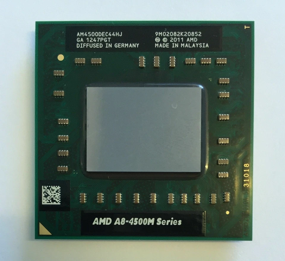 AMD A8-Series A8-4500M Processor 1.9 GHz AM4500DEC44HJ Socket FS1 CPU - Image 2 of 4