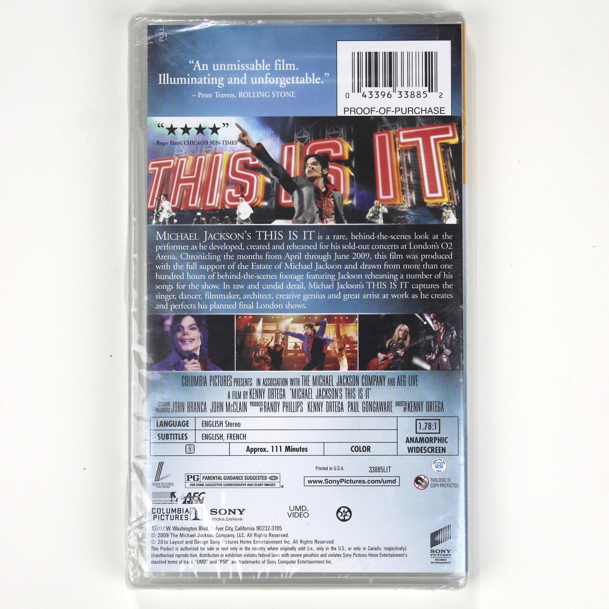 Michael Jackson's This Is It (UMD, 2010) Rare OOP Michael Jackson's This Is It (UMD, 2010) Rare OOP