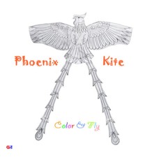 Kid's Coloring Kites - Chinese Phoenix Kites One Dozen 