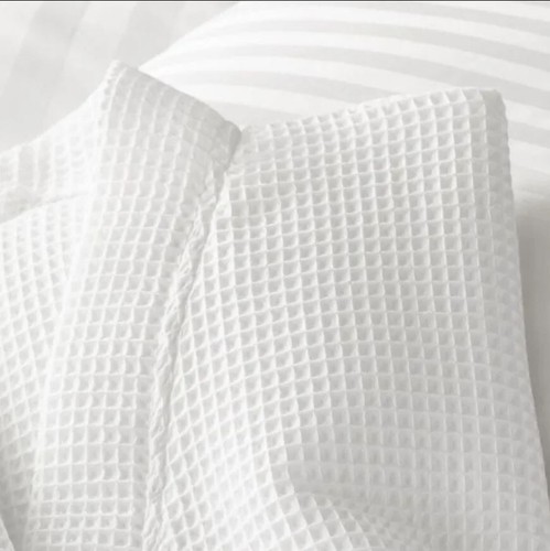 Unisex Hotel Spa Waffle Bath Robe 100% Cotton Nightwear Dressing Gown Bathrobes. - Picture 2 of 3