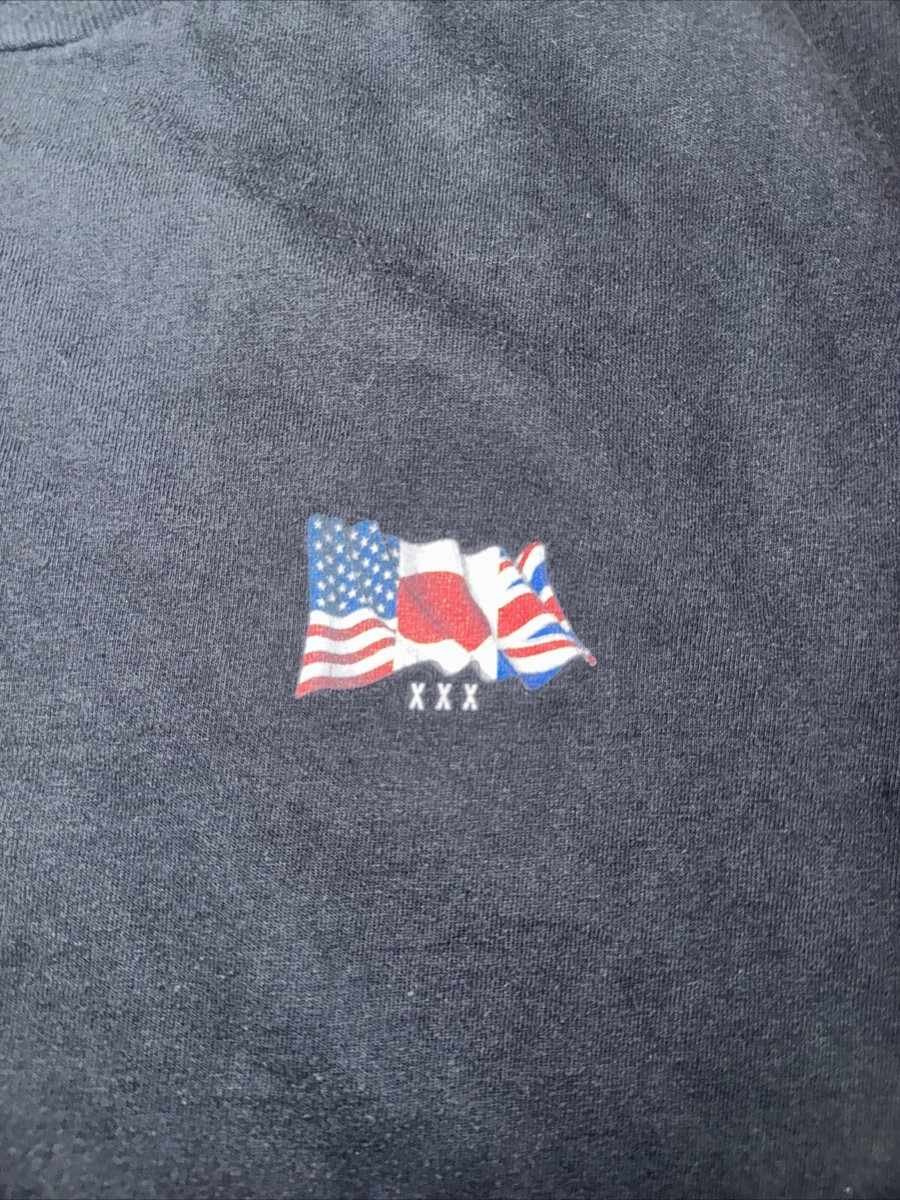 Vintage 10.Deep T-Shirt Black USA Flag Logo Men's 2XL Made in USA