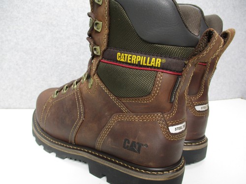 Caterpillar Alaska 2.0 Brown 8" CAT Waterproof Steel Toe Boots Mens Sz 10.5 Wide - Picture 3 of 8