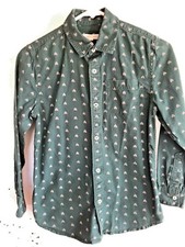 Boys Tucker and Tate Long Sleeve Green and Gray Shirt M 8/10