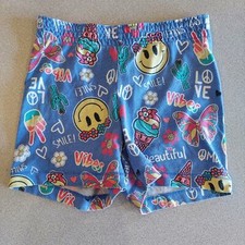 Faded Glory Shorts Kids XS/XCH 4-5 Multicolor Emojis Elastic Waistband