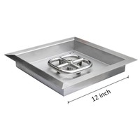 Onlyfire Square Stainless Steel Drop-in Fire Pit Burner Ring And Pan Assembly... on sale Onlyfire Square Stainless Steel Drop-in Fire Pit Burner Ring And Pan Assembly... on sale
