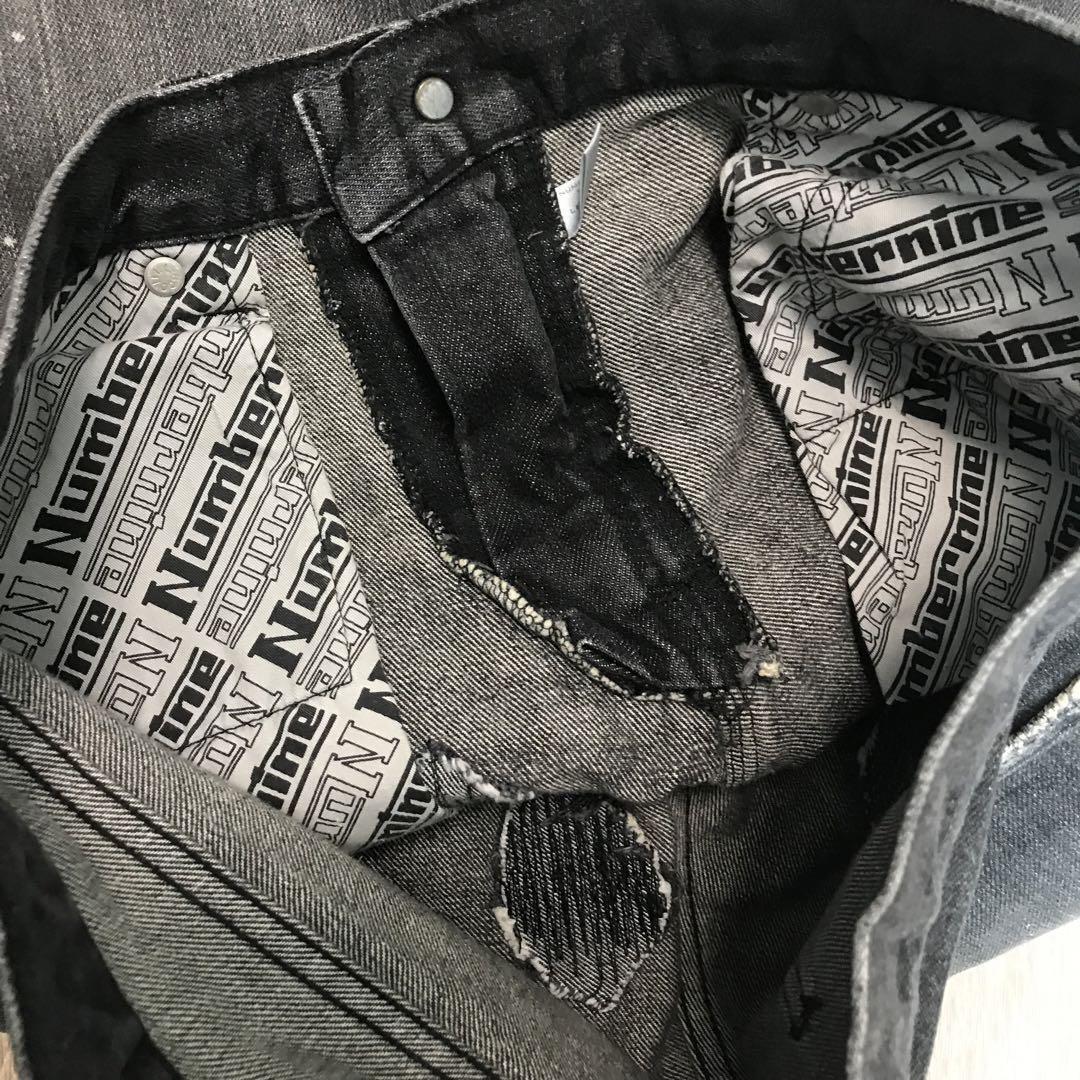 Number Nine 01Aw Original Grunge Denim size 1 W32 Vintage Number Nine 01Aw Original Grunge Denim size 1 W32 Vintage