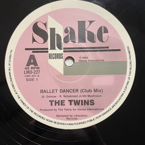 The Twins Ballet Dancer Vinyl Record 12” 45 RPM Maxi Single LMD-227 Shake 1984 - Picture 8 of 24