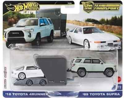 Hot Wheels Toyota 4Runner TRD Pro 2018 und Supra 89 Team Transport FLF56D 1/64