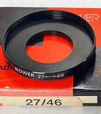 27-46mm Metal Step Up Lens Filter Converter Adapter Ring 27mm-46mm 27-46 Bower