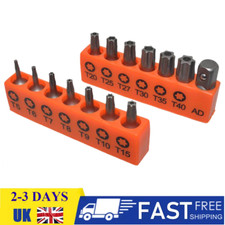 14x Torx Hex Bit Set Security Tamper Proof Torx Star Resistant S2 Steel T5-T40