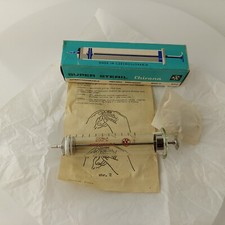 Vintage Glasspritze 20 ml Chirana Super Steril austauschbares Rekord #5685