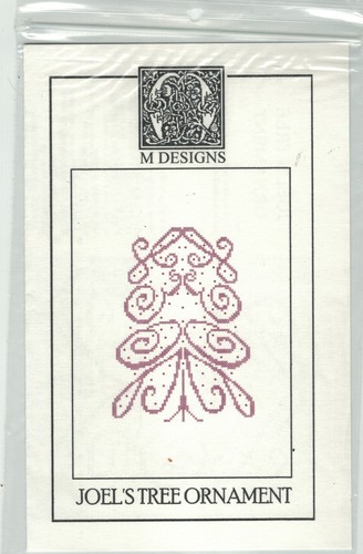 M Designs Cross Stitch Chart NAME Tree Ornaments - You Pick - Picture 27 of 49