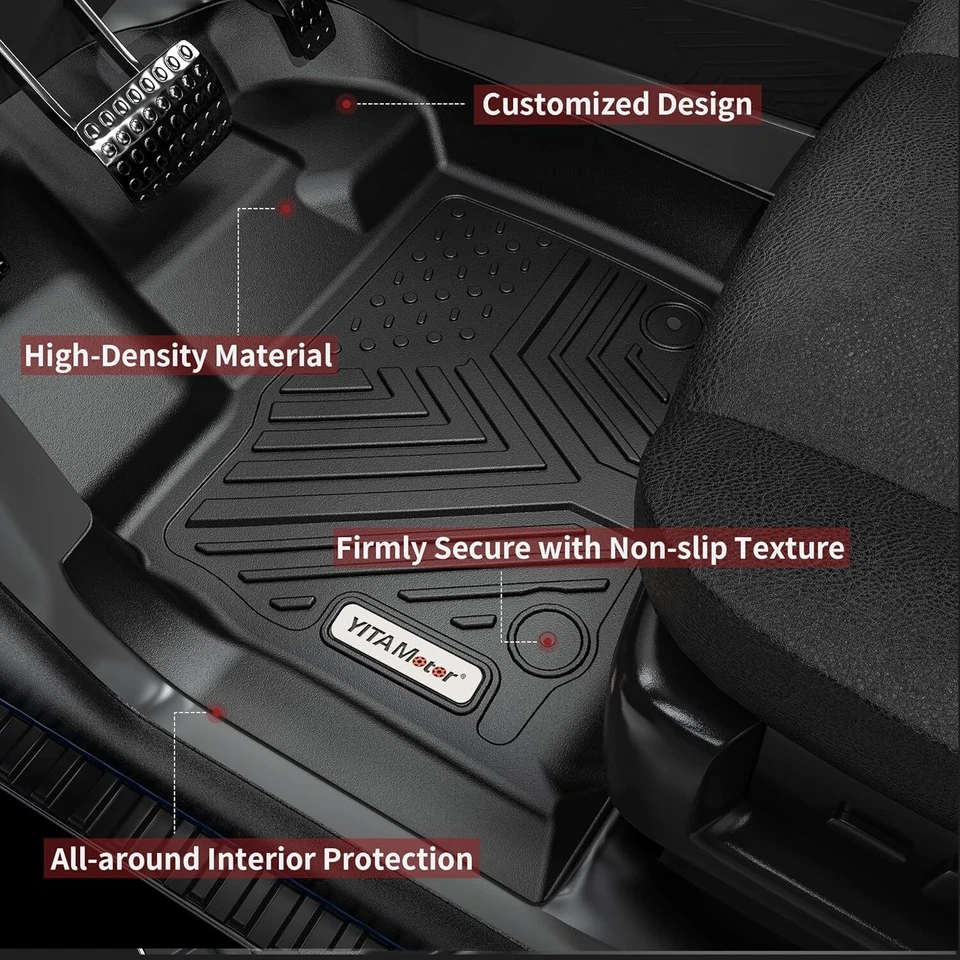 3D All Weather Floor Mats for Toyota Tacoma 2016-2023 Automatic Only Car Liners Foto 4 de 4