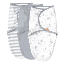 SwaddleMe by Ingenuity Original Swaddle, 100% Cotton, Improves Sleep & Calms Sta