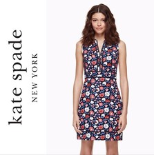 Kate Spade Navy Daisy Floral Jacquard Sheath Dress  Women  s 8 WORN ONCE 