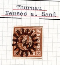 Bavaria Number Stamp Gmr 346 Postmarked (CA9109
