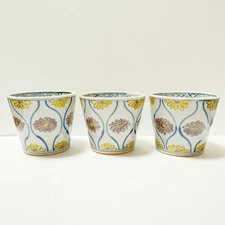 [Final Price Lower] New Kutani Haruzo Masaki Colored Inoguchi Soba Choko Kutani