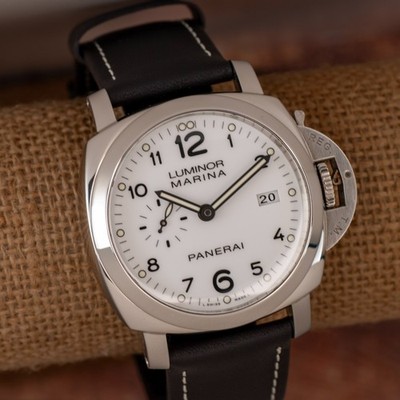Panerai Luminor Marina PAM 499 3 Day 44mm White Dial Box & Papers  - PAM00499