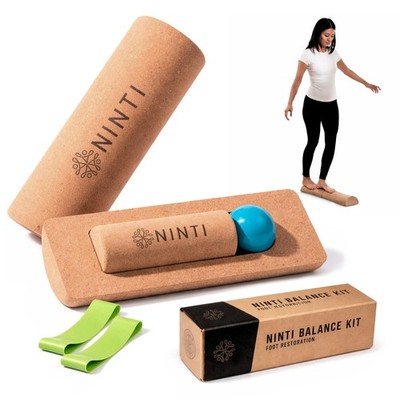 Ninti Balance Board - Premium Cork Balancing Board & Foot Strengthener for En...