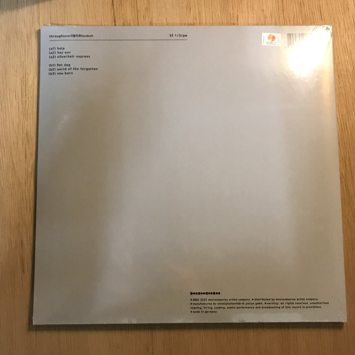 HYUKOH/HYUKOH x Fragment Design FUNERAL FOR A FRIEND VINY