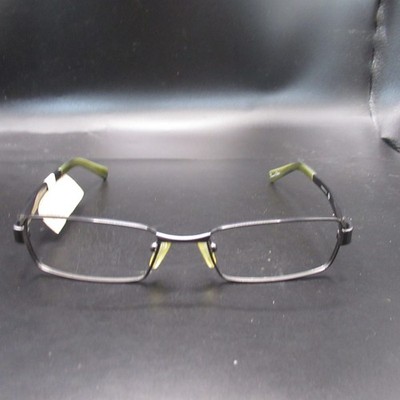 Padz FZ14 Gunmetal Rectangle Eyeglass Frames 50-17-135 No Lenses