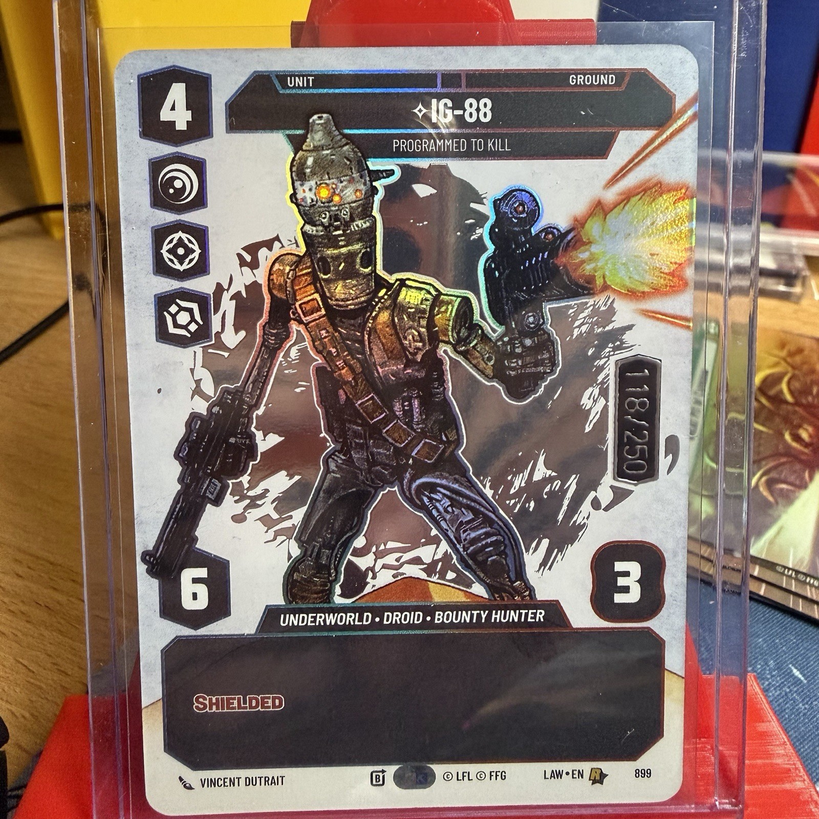 Star Wars Unlimited A Lawless Time: IG-88 Programmed to Kill 118/250 Serialized