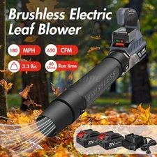 Leaf Blower Cordless 650 CFM Handheld Electric Leaf Blower with 2 Batteries 21V
