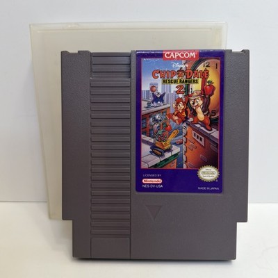 Chip and Dale Rescue Rangers 2 Nintendo NES +Collector Case Authentic CLEAN