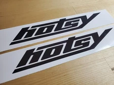 hotsy Decals Stickers  pressure washer trailer 8" (2) Gloss black Fast