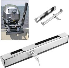 Marine Outboard Motor Lock - Hi-Security Stainless Steel Engine Lock with 2 Keys