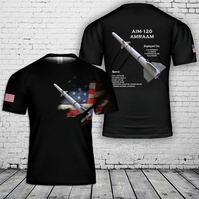 AIM-120 AMRAAM T-Shirt Military Unisex Fit Gift For Dad