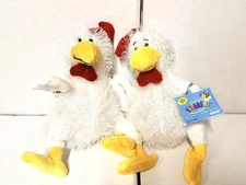 Webkinz  Chicken NWT Hm205  New with sealed Tag/Code LOT OF 2 One with one w/o