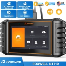 FOXWELL OBD2 Scanner Car Bidirectional Diagnostic Tool E-CU Coding ABS OIL TPMS