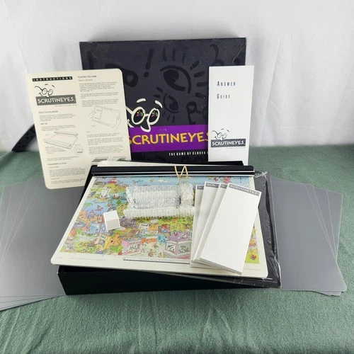 **NEW OPEN BOX** Scrutineyes Game of Closer Looks Vintage 1992 Mattel Hersch Co.