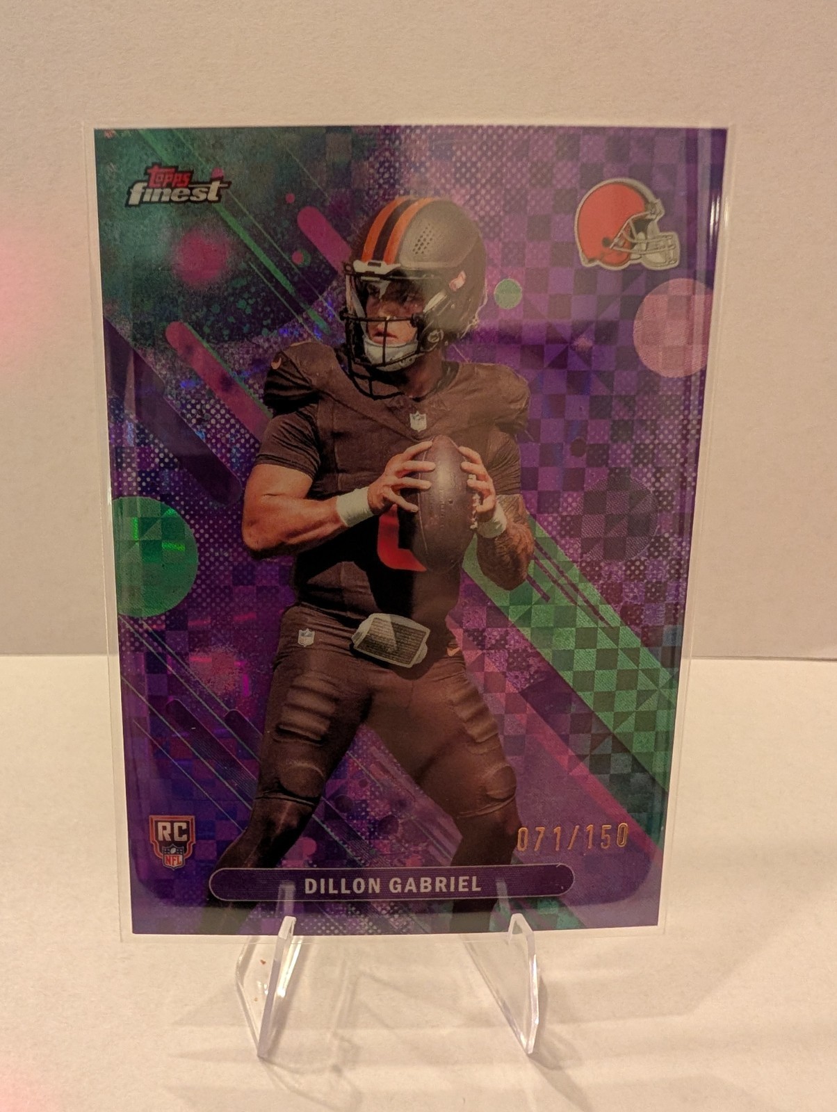 2025 Topps Finest Dillon Gabriel Purple /150