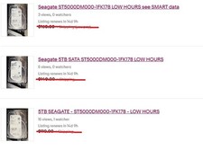 Reserved Bundle for user for2n8 - Lot of 3 ST5000 hard drives