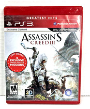 Assassin's Creed III (Sony PlayStation 3, 2012) Greatest Hits Ubisoft Tested