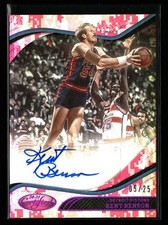 Kent Benson 2020-21 Panini Certified Signatures Camo #/25 Auto Detroit Pistons