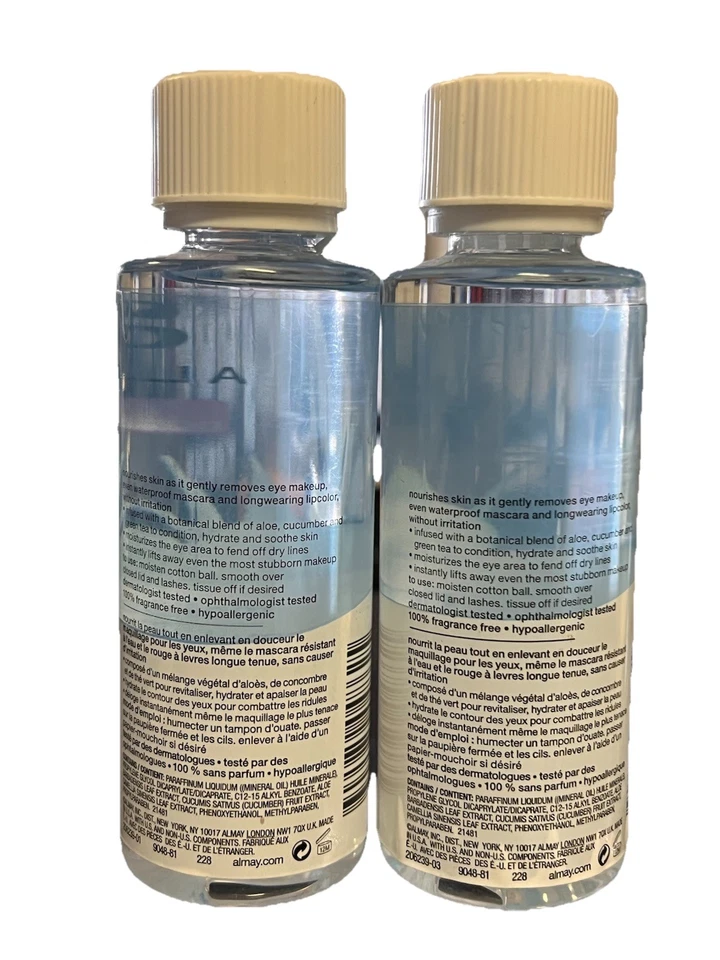 Almay Fórmula Hidratante Desmaquillante de Ojos Líquido, 4 fl oz, Paquete de 2 Foto 3 de 3