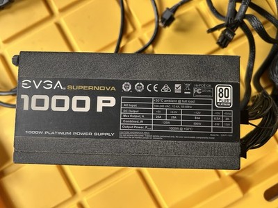 EVGA Supernova 1000 P 80 Plus Platinum Power Supply Used Condition