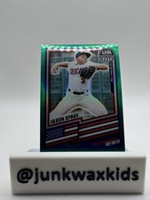 2026 Panini Stars & Stripes Prizm USA Baseball #101 Jaxon Spray Green