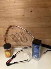 Ektelon Racquetball Racquet/Titanium Alloy/900 Power Level/Longbody/Balls Inclu.