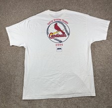 Vintage 2000 St Louis Cardinals Central Division Champion T-Shirt White   XL