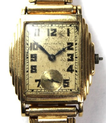 1933 Waltham Ruby 17j 6/0s 14k Gold-Filled Art Deco Watch - Parts/Repair